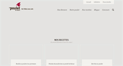 Desktop Screenshot of lepoulet.qc.ca